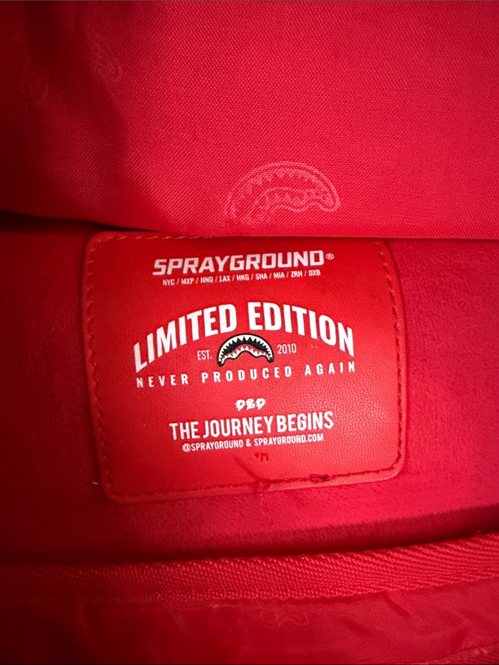 Sprayground Red and Black Taz Looney Tunes Graphic Backpack - Picture 2 of 6